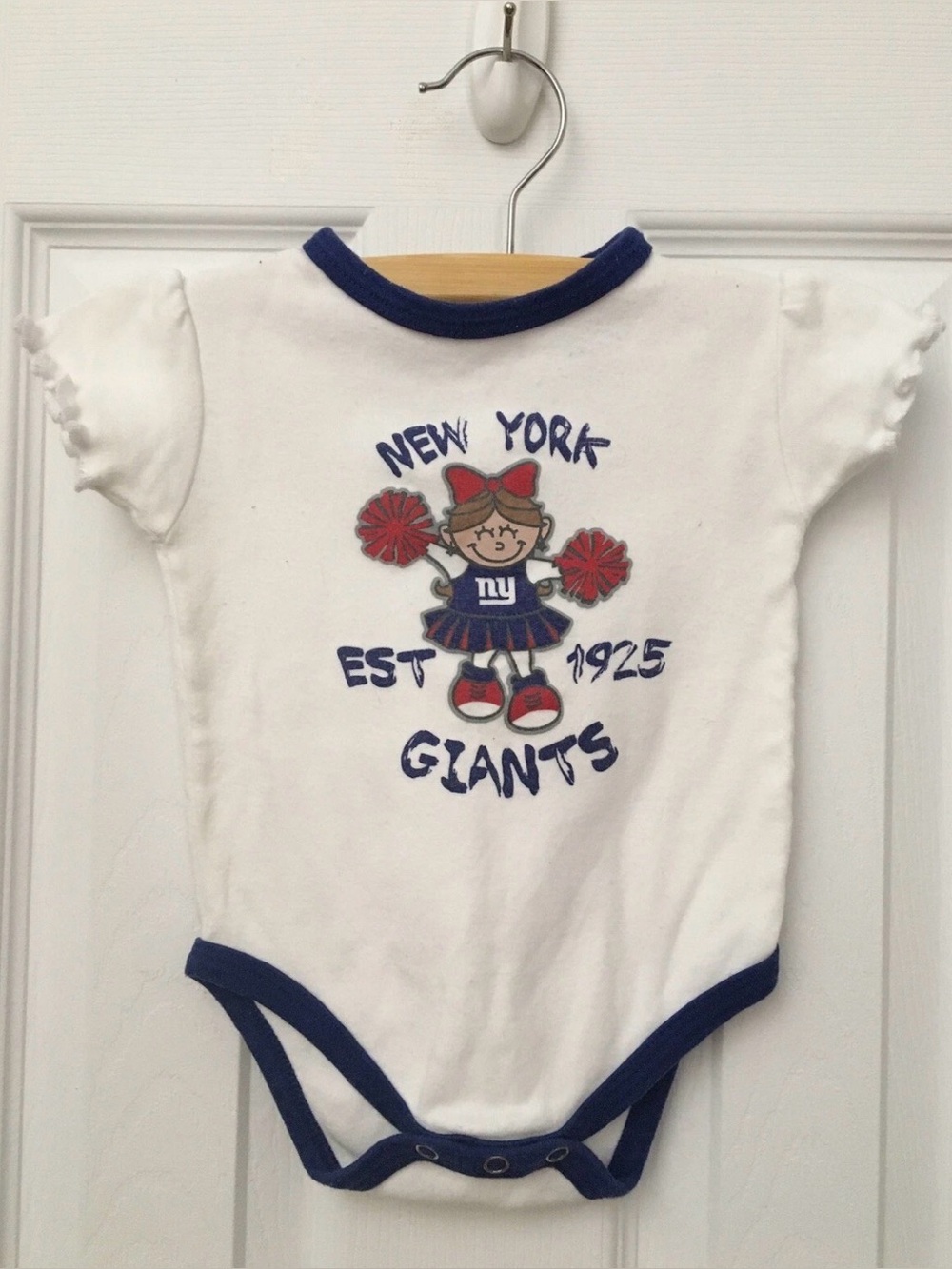 NY Giants New York Giants NFL Baby Bodysuit One-Piece 6-9 months Cheerleader